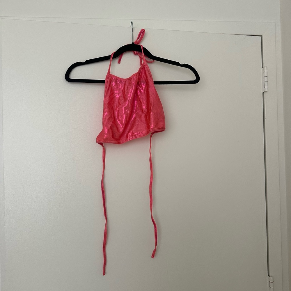 Pink Halter Top for Going Out, Raves, Festivals and More
